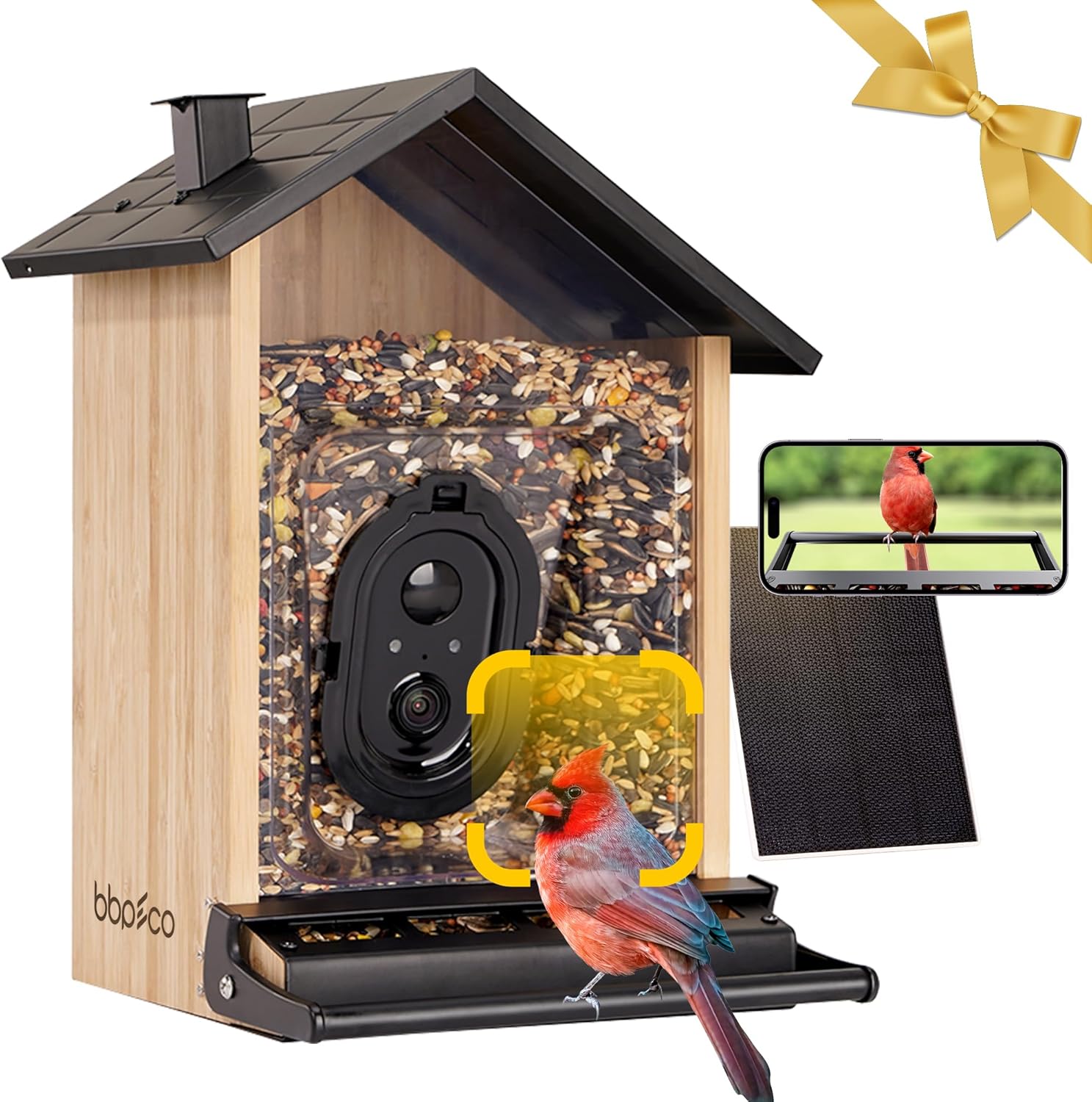 Smart Squirrels-Proof Bird Feeder with Camera and Solar Power