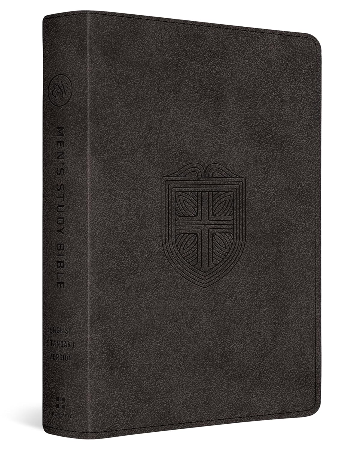 ESV Men's Study Bible in Charcoal with Shield Design Review