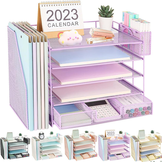 Youbetia 5-Tier Desk Organizer Set - Workspace Bliss