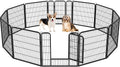 Topeakmart 12 Panel 32-inch Heavy Duty Dog Pen for Pets