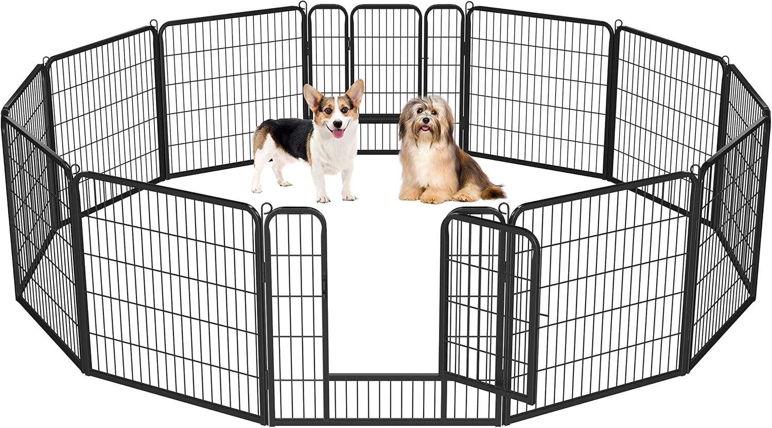 Topeakmart 12 Panel 32-inch Heavy Duty Dog Pen for Pets