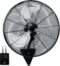 24 Inch Wall Mount Fan High Velocity Oscillating Fan - Heavy Duty
