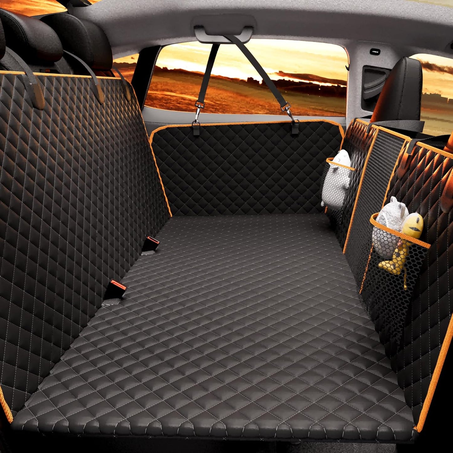 Back Seat Extender for Dogs - Large Waterproof Dog Hammock