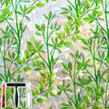 Leaf Rainbow Window Privacy Film 23.6 x 157.4 in - Static Cling