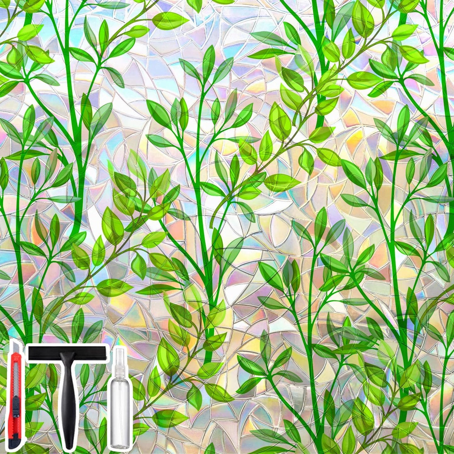 Window Privacy Film with Rainbow Effect for Stunning Decor