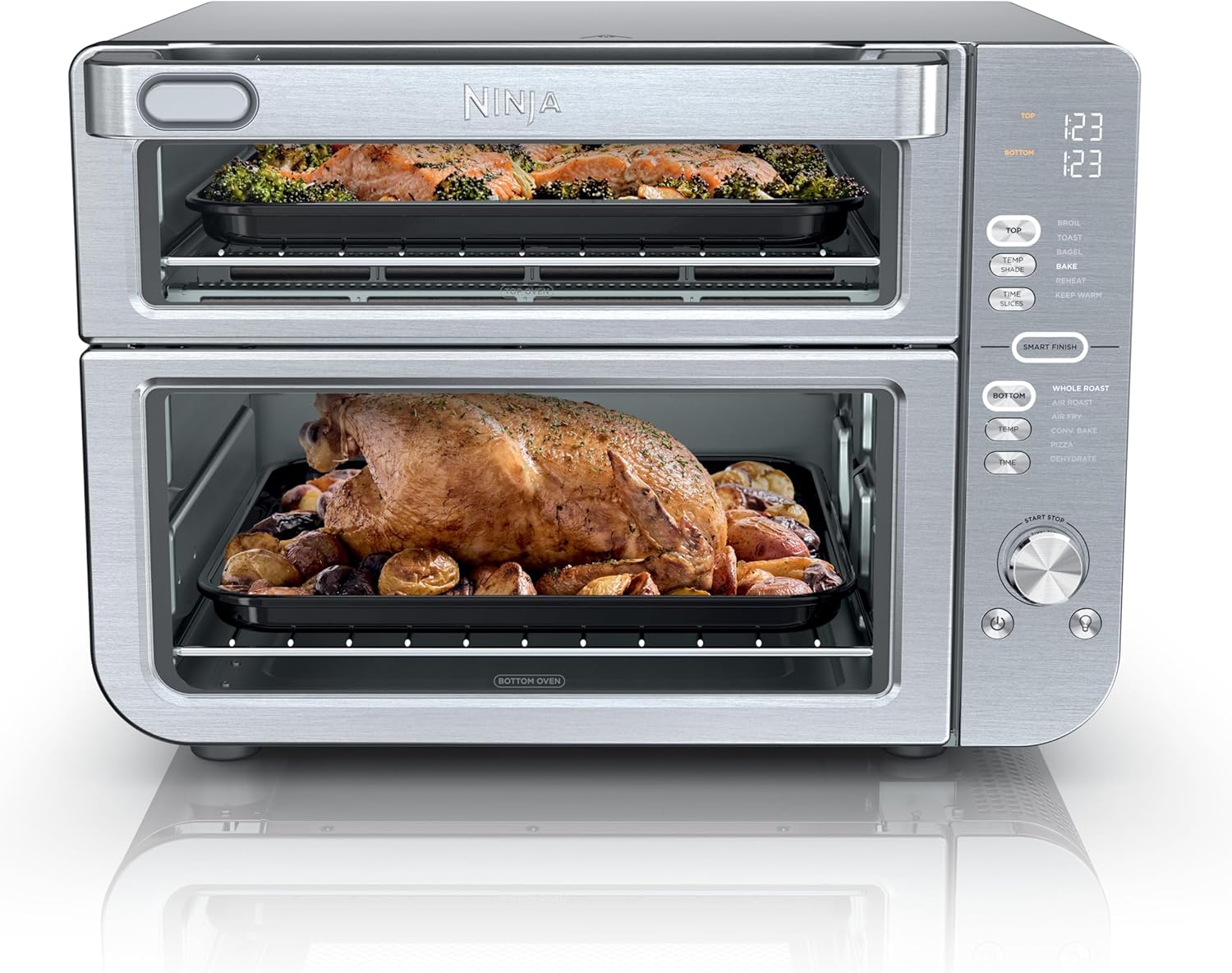 Ninja Double Stack XL Air Fryer & Toaster Oven - Cook 2 Meals Simultaneously!