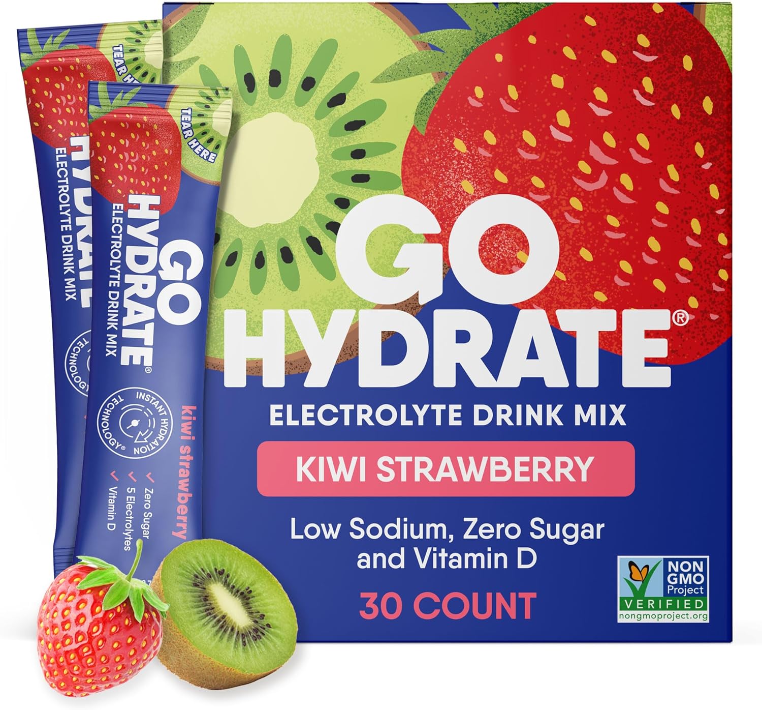GoHydrate Instant Hydration Powder Packets for Quick Rehydration