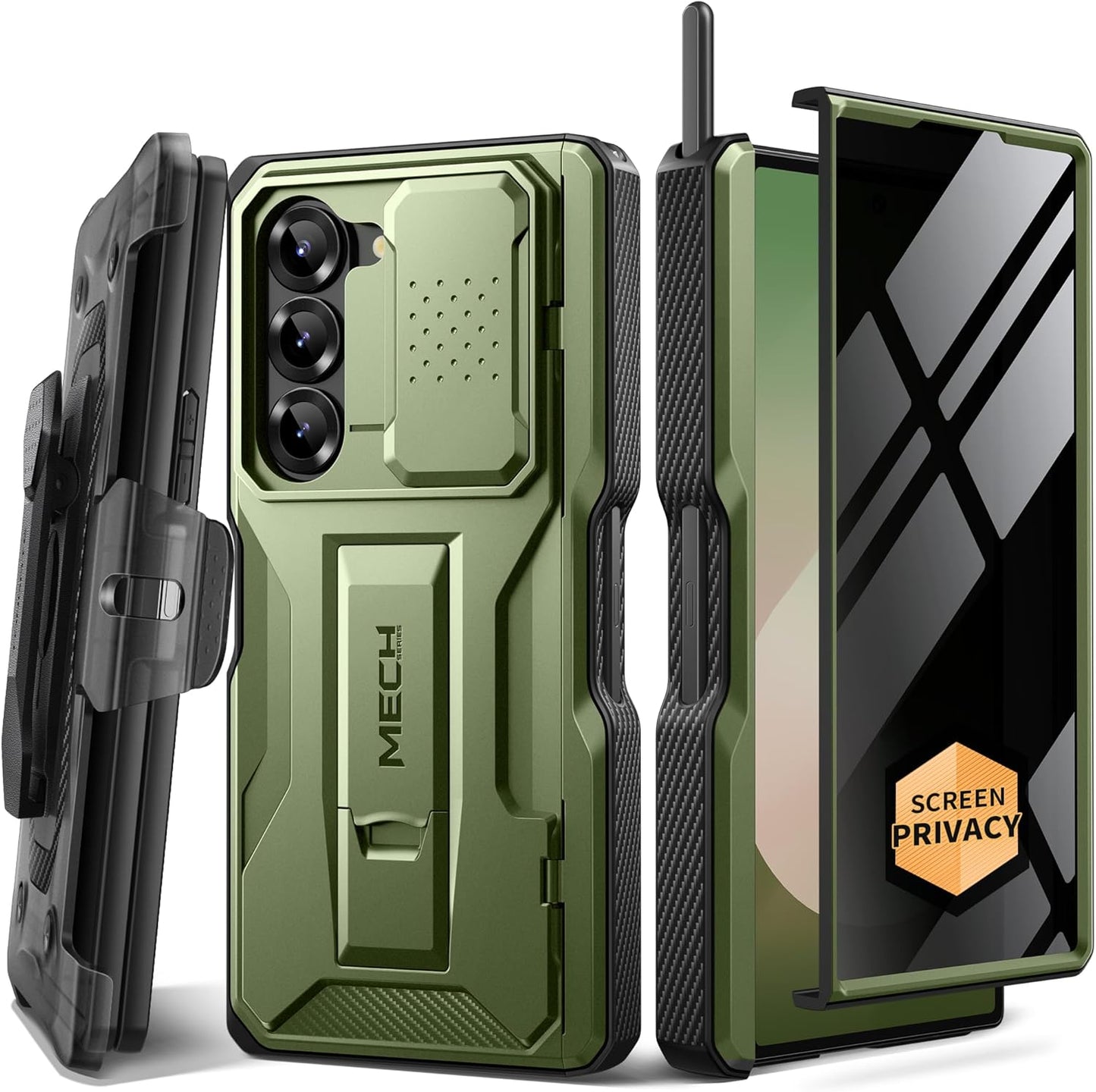 TONGATE Z Fold 6 Case with S Pen Slot & Hinge Protection