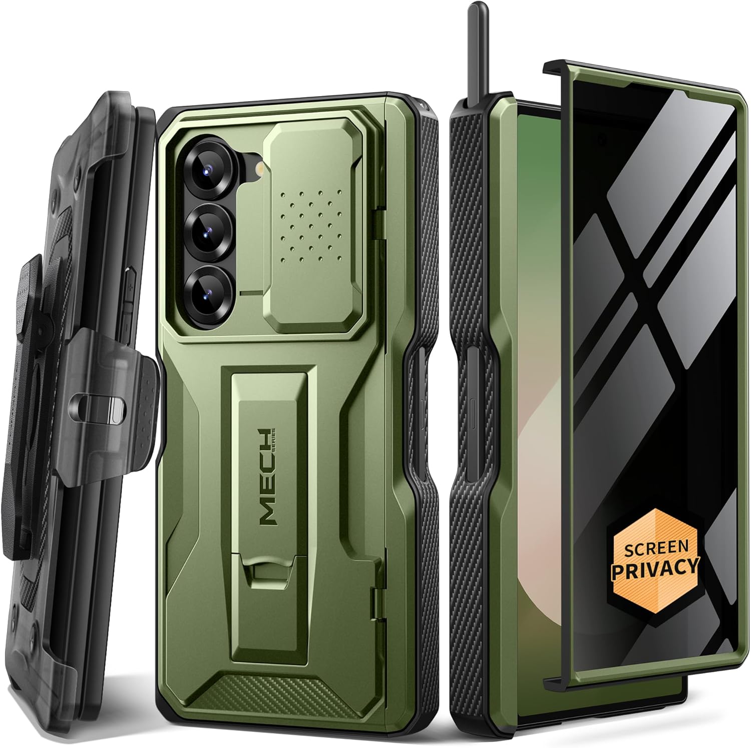 TONGATE Z Fold 6 Case with S Pen Slot & Hinge Protection