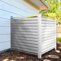 Outdoor Privacy Fence Panels - Protects AC & Trash Can
