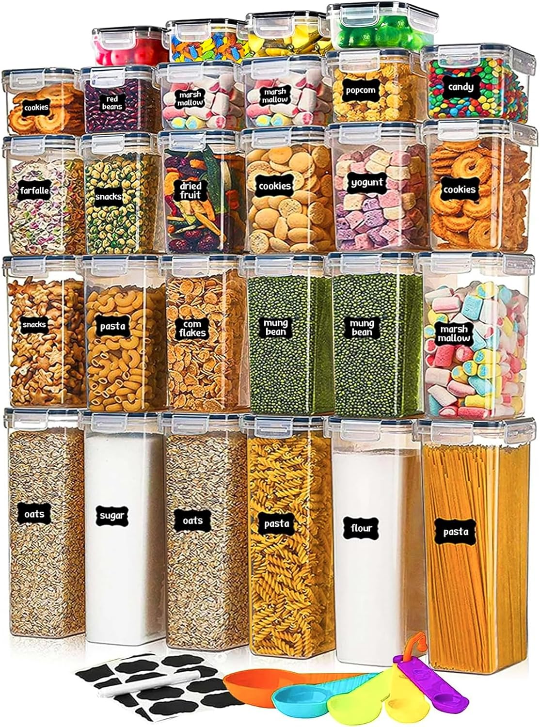 Stusgo 28 Pack Airtight Food Storage Containers for Kitchen