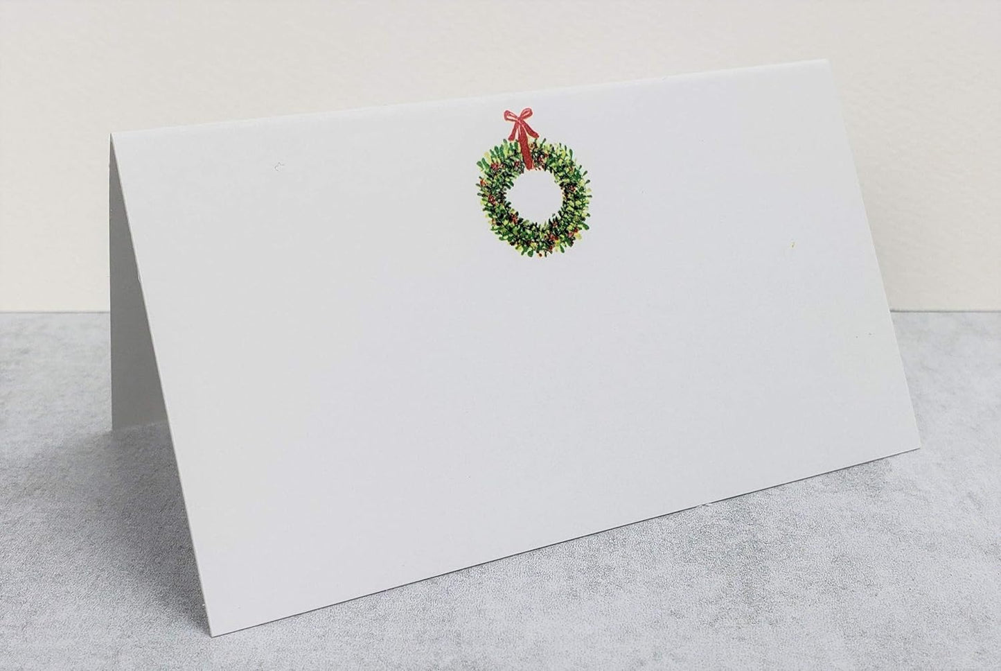 Nancy Nikko Christmas Wreath Place Cards - Easy Folding, Elegant Touch!