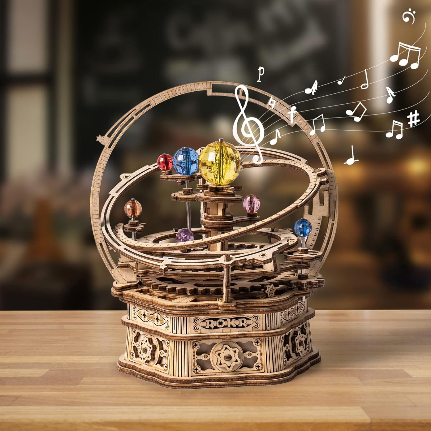 ROKR 3D Wooden Puzzles for Adults - Starry Night Music Box