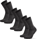 Merino Wool Hiking Crew Socks - Cushioned Thermal Comfort