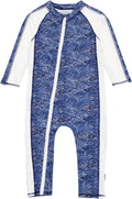 SwimZip Boys' Long-Sleeve UPF 50+ Swimsuit for Baby (Style WZ62)