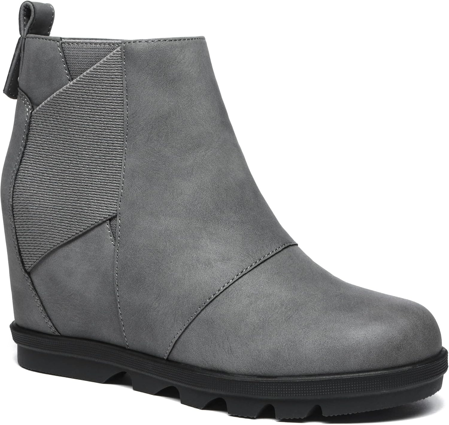 Athlefit Women's Wedge Boots for Stylish Comfort and Support