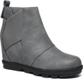 Athlefit Women's Wedge Booties with Hidden Heel - Comfortable All-Day