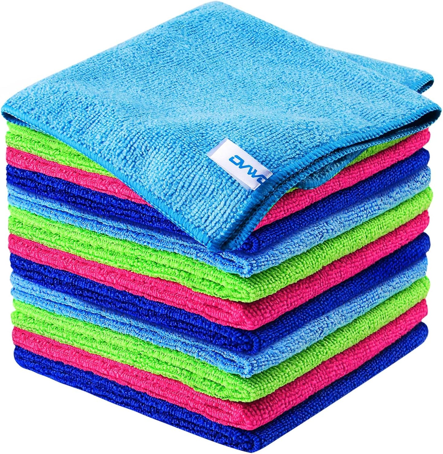 Highly Absorbent Microfiber Cloths - 12Pcs Set for Effortless Cleaning