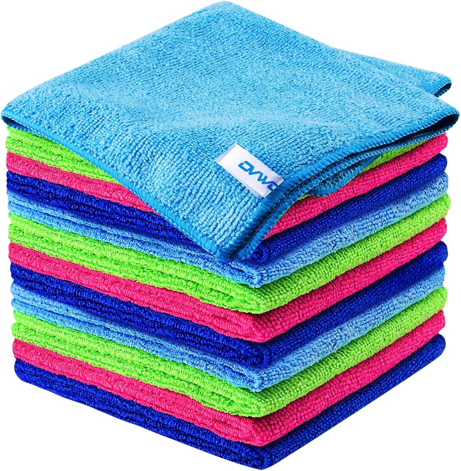Highly Absorbent Microfiber Cloths - 12Pcs Set for Effortless Cleaning