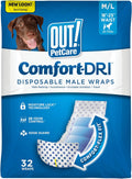 Male Dog Wraps for Medium/Large Dogs - Leakproof Pee Wrap