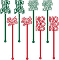 Christmas Cocktail Stirrers - Festive Swizzle Sticks by Royer