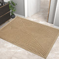 Beige Front Door Mat - Sturdy Absorbent Low Profile Welcome Rug