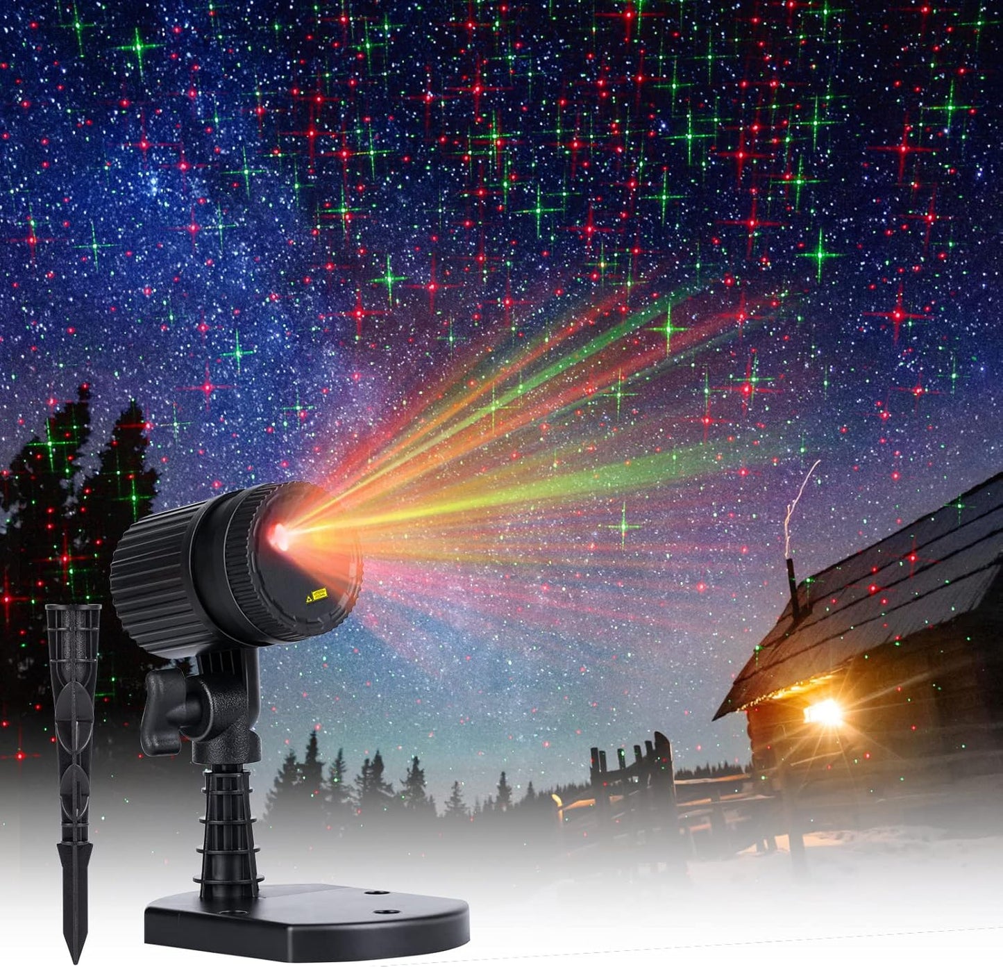 Minetom Holiday Starry Laser Lights