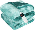 Electric Heated Blanket Full 72in x 84in - Soft Faux Fur Heated Throw