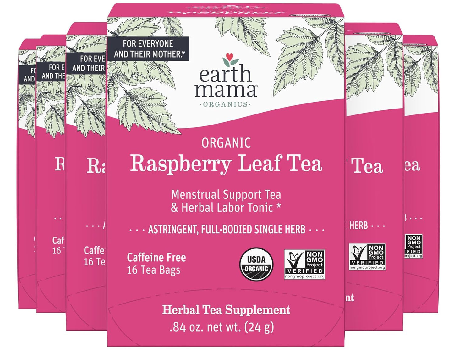 Organic Raspberry Leaf Tea Bags for Labor and Menstrual Support