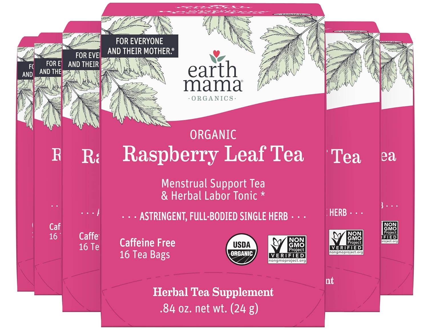 Organic Raspberry Leaf Tea Bags for Labor and Menstrual Support