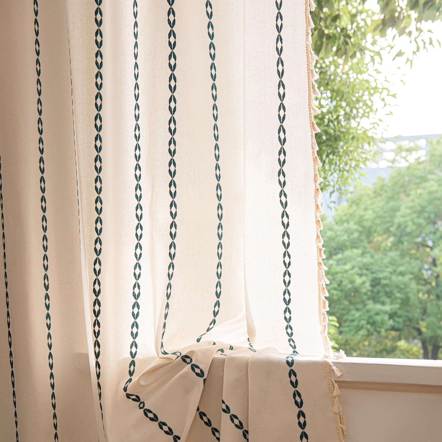 Sutuo Home Boho Curtains 108 Inches Long for Stylish Decor