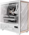 Antec Flux Pro White Full-Tower PC Case - High Airflow, Birch Wood