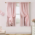 Pink Sheer Blackout Curtains for Bedroom with Elegant Style
