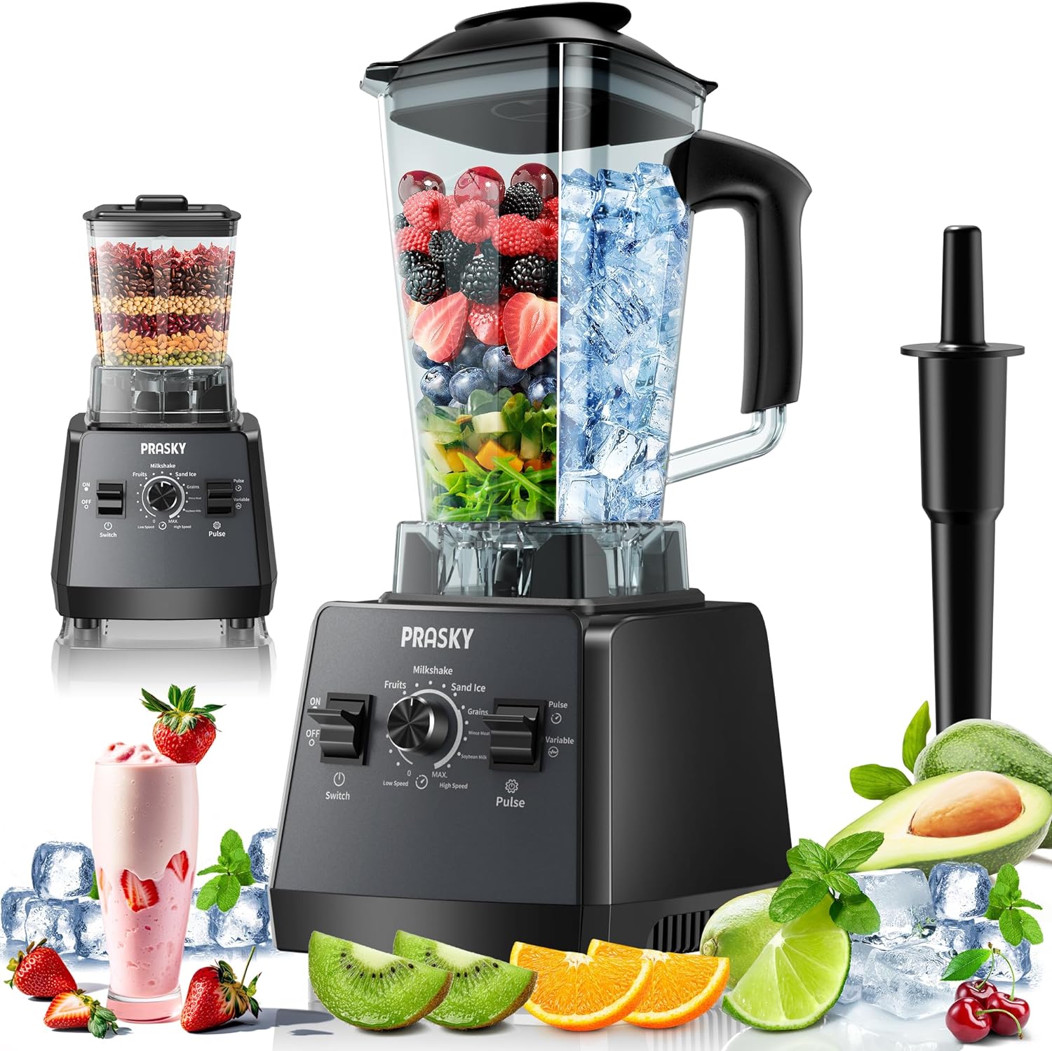 PRASKY Max 2400W Blender: Power-Packed Smoothies!