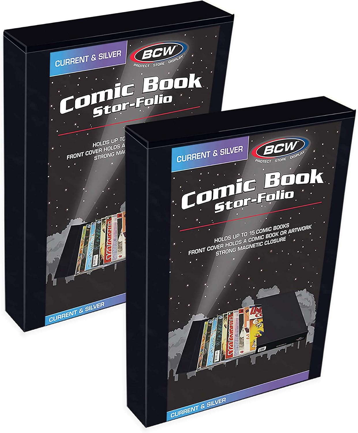 BCW Comic Book Stor-Folio 2 Pack for Current & Silver Age Comics