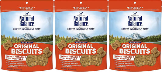 Natural Balance L.I.T. Sweet Potato and Fish Dog Treats - 3-Pack