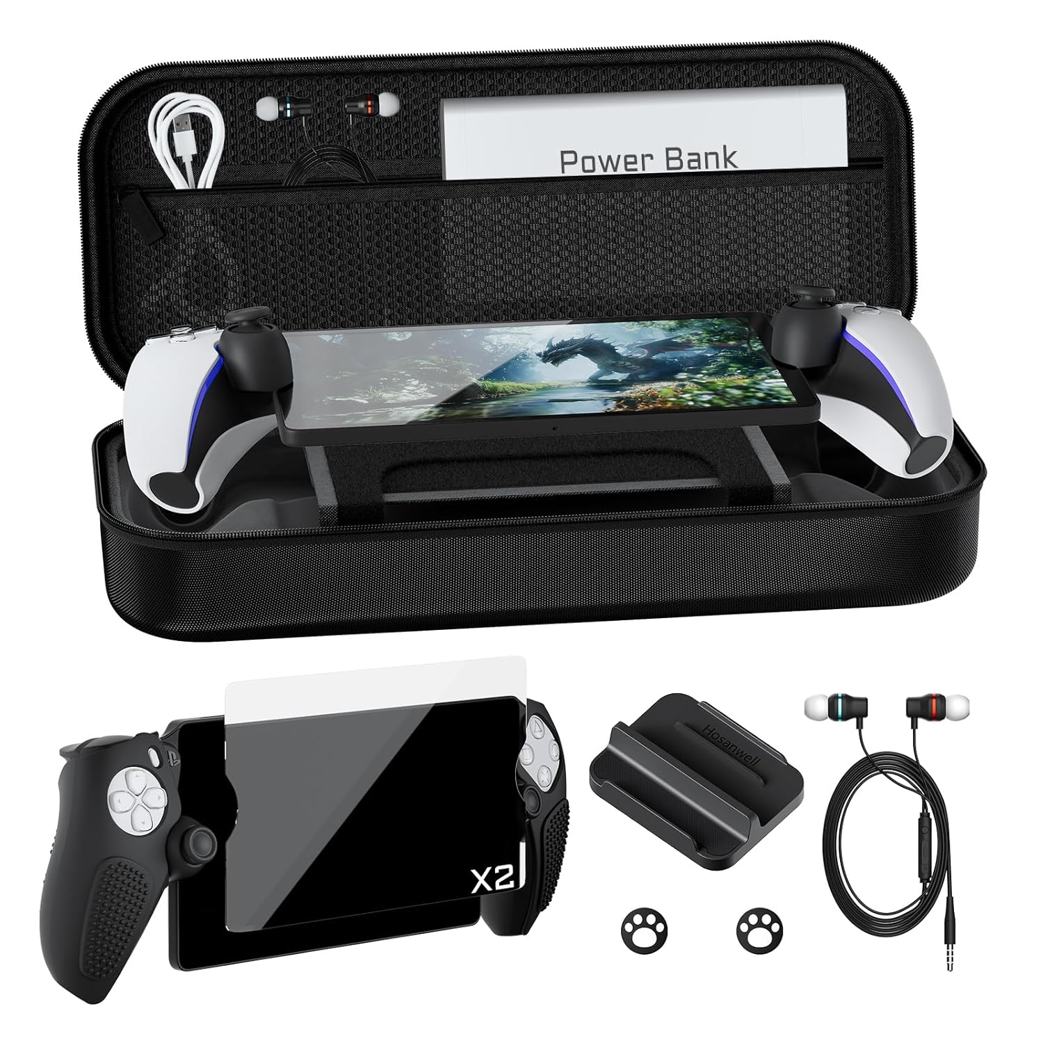 9-in-1 Accessories Set for Playstation Portal by Hosanwell