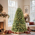 6.5 ft Prelit Classic Spruce Christmas Tree - Lush 250 Warm Lights