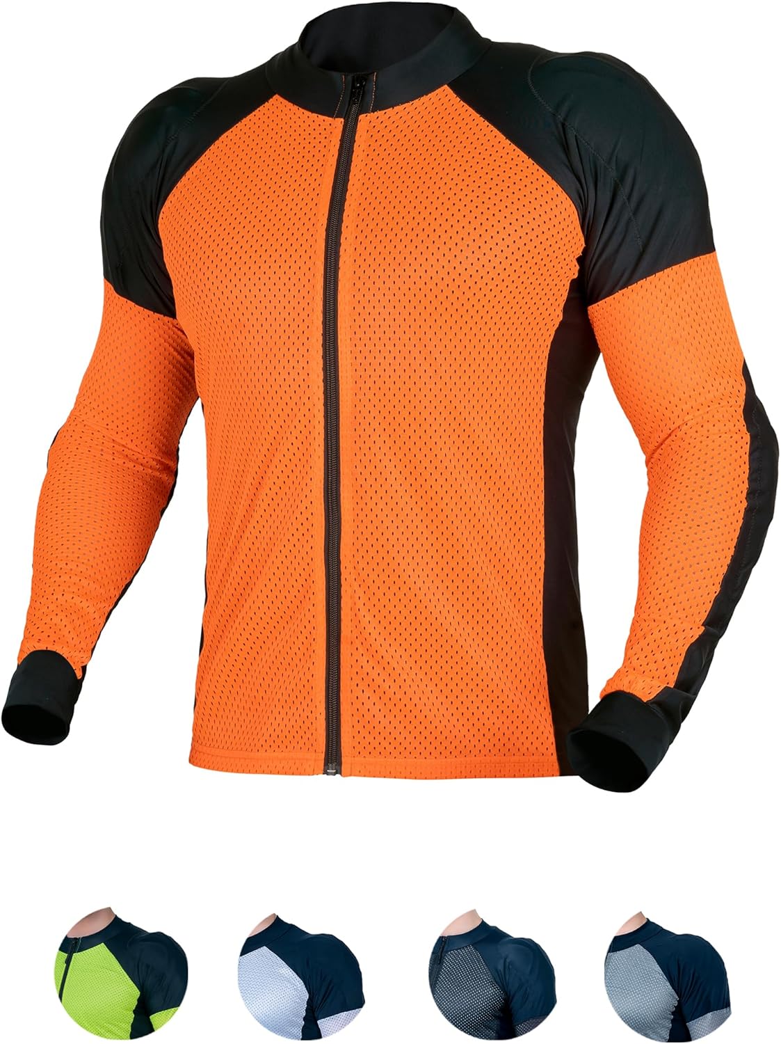 WICKED STOCK Mesh Armored Motorcycle Shirt for Summer Riding