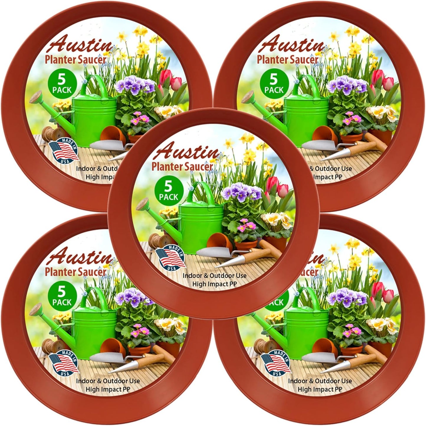 21 Inch Heavy Duty Plant Saucer for Indoor and Outdoor Use