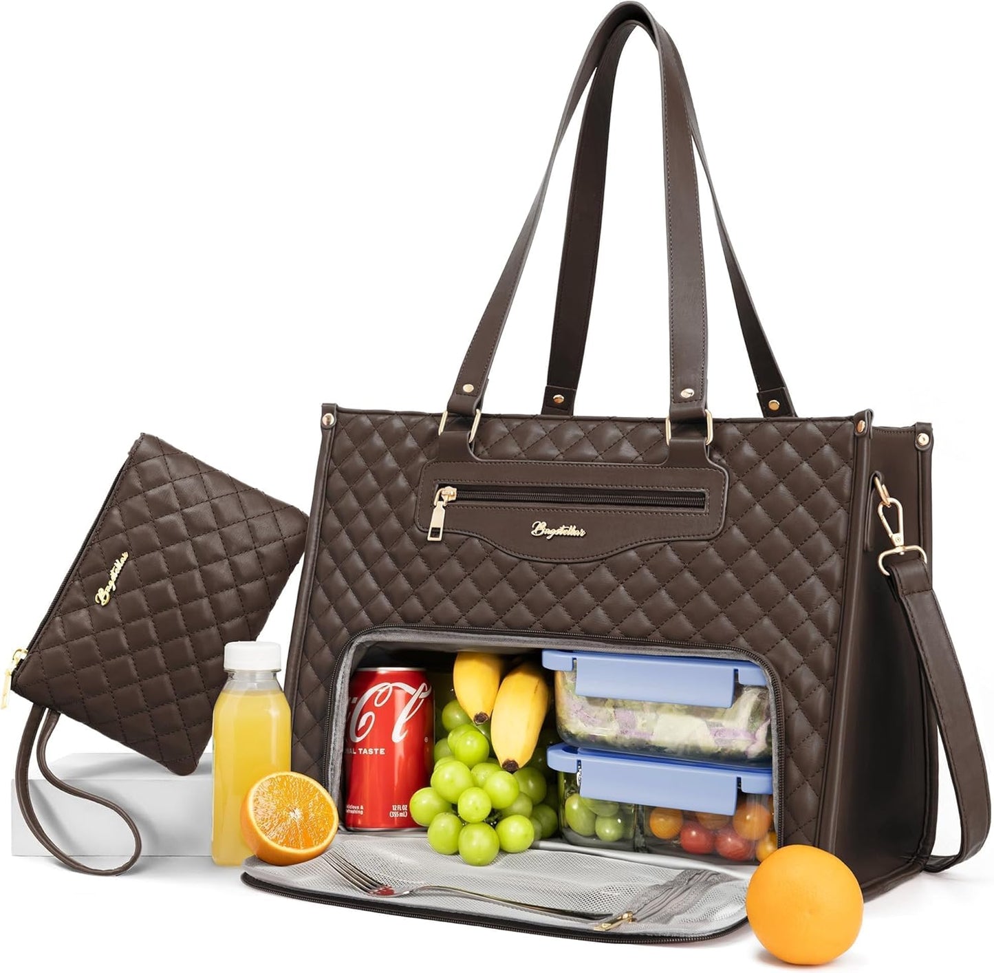 Versatile Lunch Tote Bag for Women with Insulated Compartment