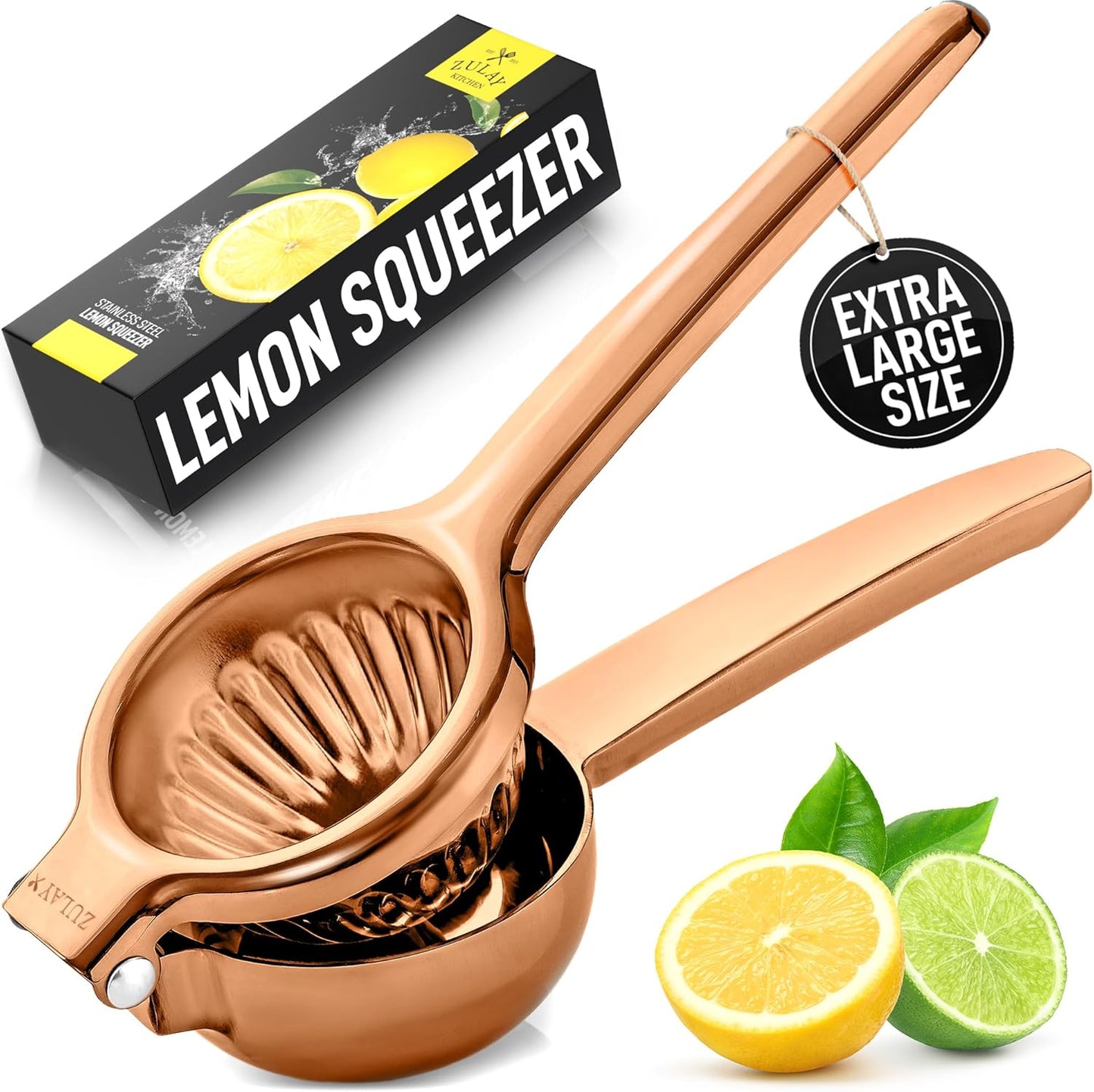 Zulay Extra Large Lemon Squeezer - Heavy Duty Citrus Juicer
