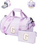 Personalized Overnight Duffel Bag with Shoe Compartment for Girls