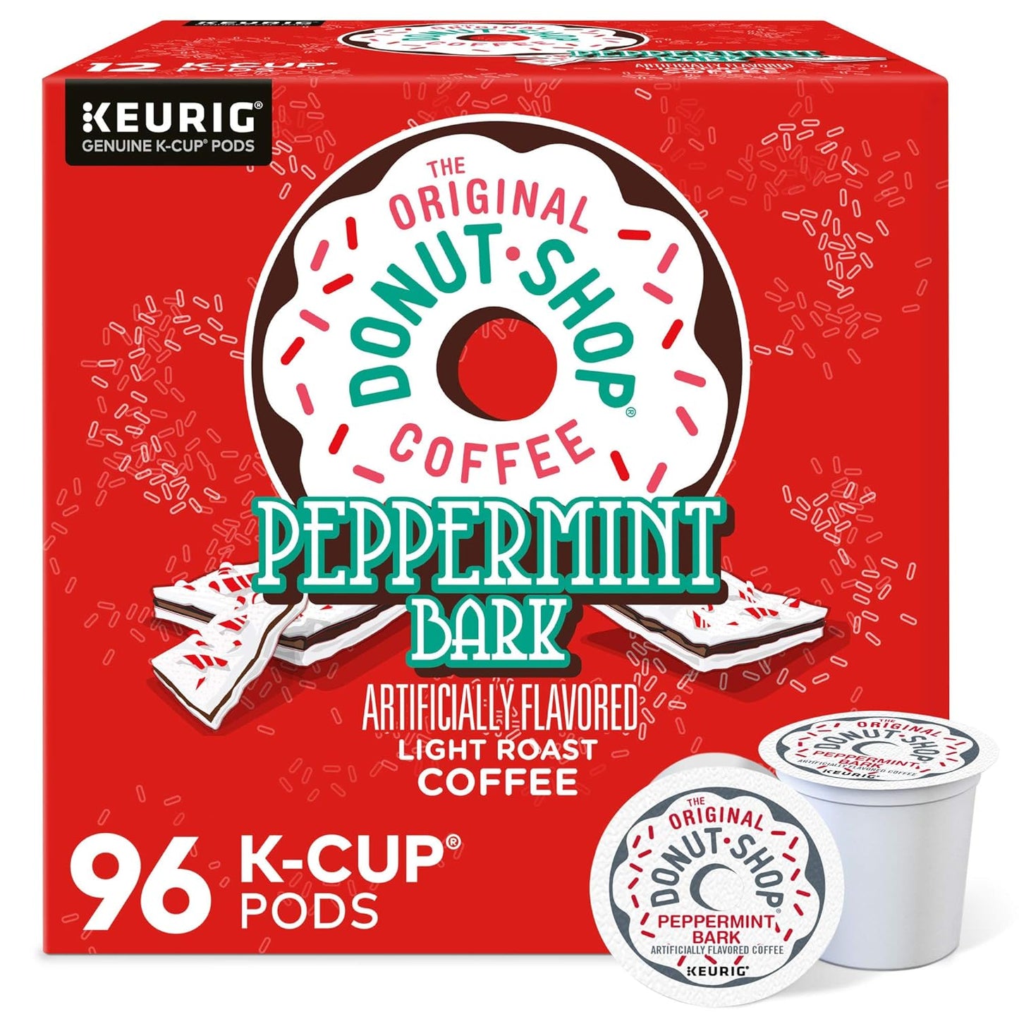 The Original Donut Shop Peppermint Bark K-Cup Pods for Coffee Lovers