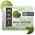 Numi Organic Matcha Toasted Rice Tea 100 Bags - Smooth Genmaicha Blend