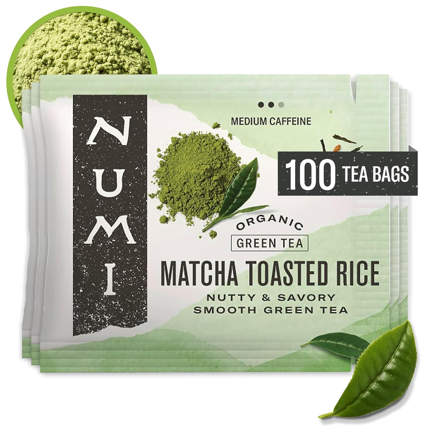 Numi Organic Matcha Toasted Rice Tea - Genmaicha Green Tea