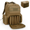 DSLEAF Tactical Pistol Backpack with 6 Pistol Cases - Range Ready