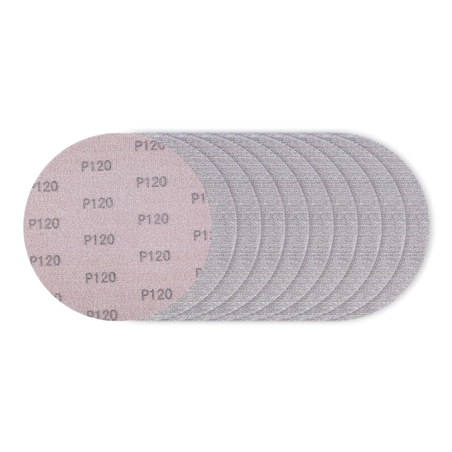 Dust-Free 9 Inch Mesh Sandpaper Discs - P120 Grit