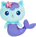 Gabby's Dollhouse 8-in MerCat Purr-ific Plush Toy - Soft Cuddly
