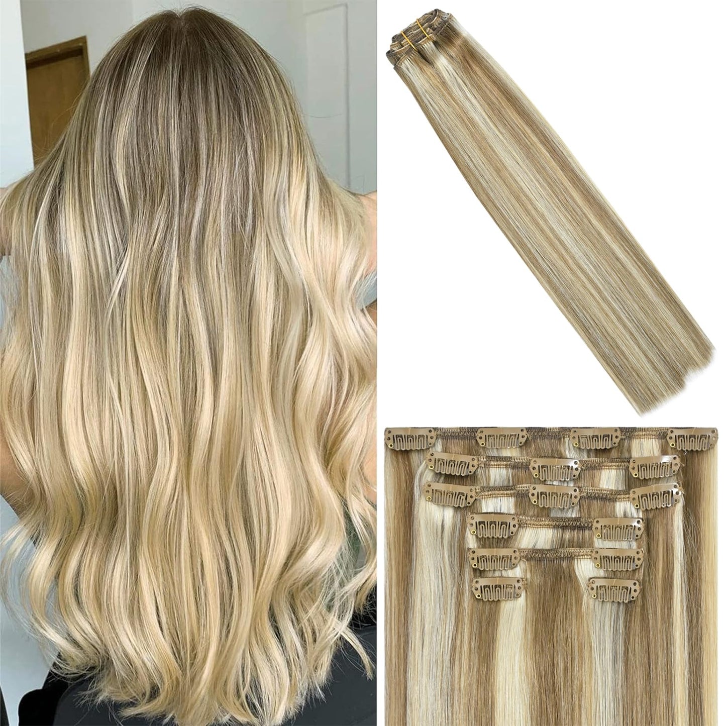 WindTouch Clip in Hair Extensions for Thicker, Natural Look